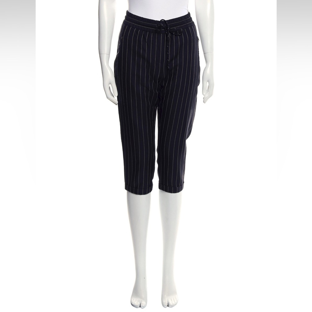Stella McCartney capri pants black pinstripe size XS